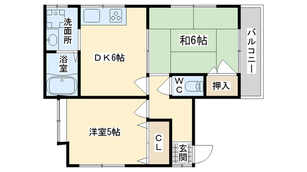 田窪マンションの物件間取画像